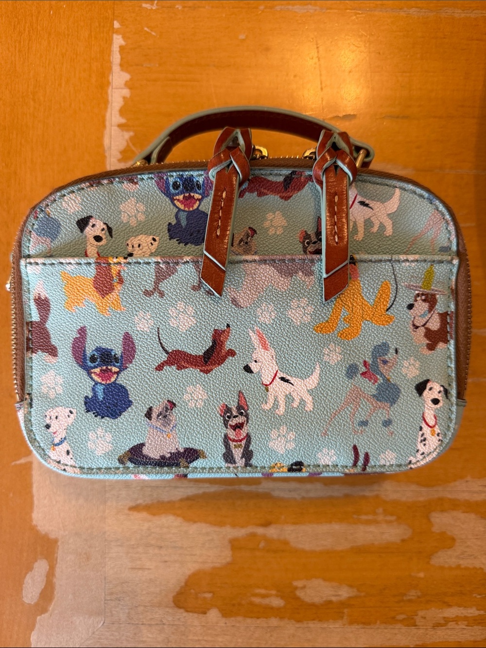 Dooney & Bourke Small Pets Print Purse - Light Blue - Picture 3 of 9
